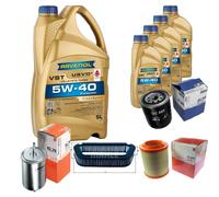 MAHLE Controllo Set 9 L 5W-40 RAVENOL Turbo VST per Audi A8 3.0