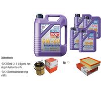 MAHLE Controllo Set 9 L LIQUI MOLY 5W-40 High Tech Per BMW X3 xDrive25i
