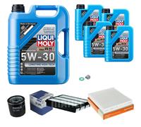 Mahle Controllo Set 9 L Liqui Moly da Molto Tempo 5W-30 per Toyota Cruiser Terra