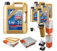 MAHLE Controllo set 9 L Liqui Moly Long Life III 5W-30 per Audi Q7 3.0 TDI