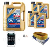MAHLE Controllo Set 9 L Liqui Moly LONGLIFE III 5W-30 Per Mercedes 300 CE