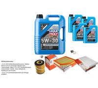 MAHLE Controllo Set 9 L Liqui Moly Longtime 5W-30 Per BMW 6er 645 Ci