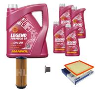Mahle Controllo Set 9 L mannol 0W-20 Legend Formula C5 per BMW X4 M40i