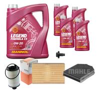 MAHLE Controllo Set 9 L MANNOL 0W-20 LEGEND Formula C5 Per Jaguar XK