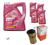 MAHLE Controllo Set 9 L MANNOL 5W-20 Energy Ultra JP Per BMW 8er 850iCi
