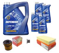 MAHLE Controllo Set 9 L MANNOL Defender 10W-40 Per Renault Espace III 2.2 dCi