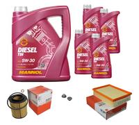MAHLE Controllo Set 9 L MANNOL Diesel TDI 5W-30 Per BMW 3er Cabriolet 320 Ci