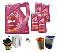 MAHLE Controllo Set 9 L MANNOL Diesel TDI 5W-30 Per Saab 9-5 Kombi 3.0 TiD