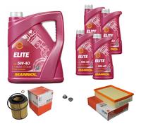 MAHLE Controllo Set 9 L MANNOL Elite 5W-40 Per BMW 3er Cabriolet 320 Ci 330