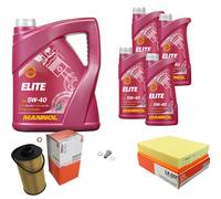 MAHLE Controllo Set 9 L MANNOL Elite 5W-40 Per BMW 7 Serie 740i iL 730i 8 Serie