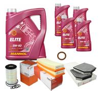 MAHLE Controllo Set 9 L MANNOL Elite 5W-40 Per Mercedes-Benz SL 500 350 280