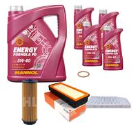 MAHLE Controllo Set 9 L MANNOL Energy Formula PD 5W-40 Per BMW X4 xDrive30d