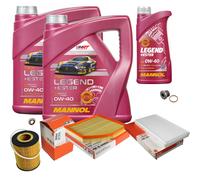 MAHLE Controllo Set 9 L MANNOL Legend+Ester 0W-40 Per BMW 6er 645 Ci