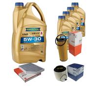 MAHLE Controllo Set 9 L RAVENOL 5W-30 per Audi A4 Avant 3.0 TDI quattro 2.7 A5