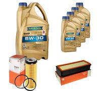 MAHLE Controllo Set 9 L RAVENOL SMP 5W-30 per BMW 5er Touring F11 530d