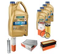 MAHLE Controllo Set 9 L RAVENOL VMP 5W-30 per BMW 5er Touring F11 530d