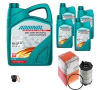 MAHLE Controllo Set 9L ADDINOL GIGA LIGHT MV 0530 LL 5W-30 Per Audi A5 8T3 S5