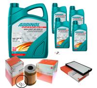 MAHLE Controllo Set 9L ADDINOL GIGA LIGHT MV 5W-30 Per Alpina B10 E34 3.4
