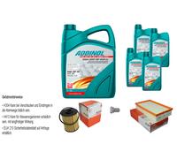 MAHLE Controllo Set 9L ADDINOL GIGA LIGHT MV 5W-30 Per VW Multivan V 7HM