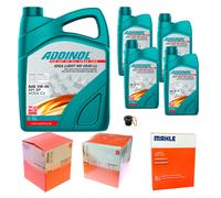 MAHLE Controllo Set 9L ADDINOL GIGA LIGHT MV 5W-30 Per VW Touareg CR7 3.0