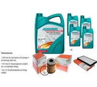 Mahle Controllo Set 9L Addinol Giga Luce Mv 5W-30 per Alpina B10 E34
