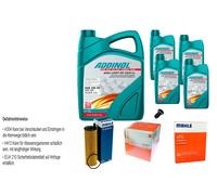 Mahle Controllo Set 9L Addinol Giga Luce Mv 5W-30 per Mercedes S213 E 400 Doppie