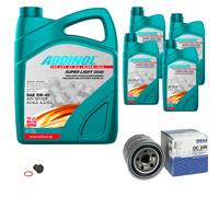 MAHLE Controllo Set 9L ADDINOL SUPER LIGHT 5W-40 Per Isuzu Trooper II UB 3.2