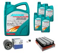 MAHLE Controllo Set 9L ADDINOL SUPER LIGHT 5W-40 Per Isuzu Trooper II UB 3.2