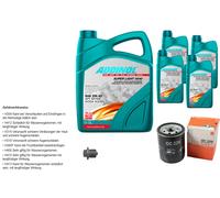 MAHLE Controllo Set 9L ADDINOL SUPER LIGHT 5W-40 Per Porsche 911 Targa 993