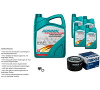 MAHLE Controllo Set 9L ADDINOL SUPER LIGHT 5W-40 Per Renault 25 B29_ 2.7 V6
