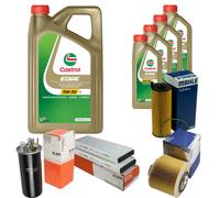 MAHLE Controllo Set 9L CASTROL EDGE 5W-30 C3 Per Audi A6 Allroad 2.7 TDI