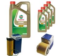 MAHLE Controllo Set 9L CASTROL EDGE 5W-30 C3 Per Audi A6 Allroad 2.7 TDI