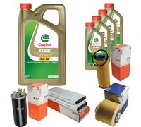MAHLE Controllo Set 9L CASTROL EDGE 5W-30 C3 Per Audi A6 Allroad 2.7 TDI