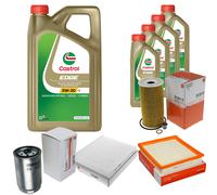 MAHLE Controllo Set 9L CASTROL EDGE 5W-30 C3 Per Lancia Voyager 2.8 CRD