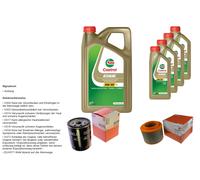 Mahle Controllo Set 9L castrol edge 5W-30 C3 per Mazda BT-50 Pick-Up 2.5