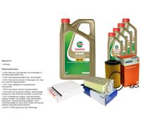 MAHLE Controllo Set 9L CASTROL EDGE 5W-30 C3 Per Mercedes-Benz GLE 250 D