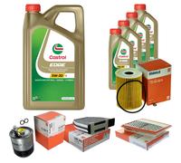 MAHLE Controllo Set 9L CASTROL EDGE 5W-30 C3 Per Mercedes-Benz GLK-Klasse