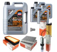 MAHLE Controllo Set 9L Liqui Moly 5W-30 TOP TEC 4200 Per BMW X3 xDrive35d