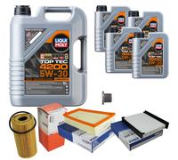 MAHLE Controllo Set 9L Liqui Moly 5W-30 Top Tec 4200 Per Renault Scénic II