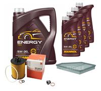 Mahle Controllo Set 9L mannol 5W-30 Energia per BMW X5 4.8i Xdrive Xdrive48i