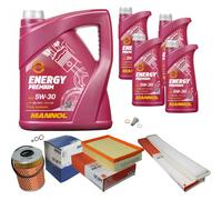 Mahle Controllo Set 9L mannol 5W-30 Energy Premium per BMW 3er 323i 328 Ci