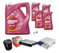 Mahle Controllo Set 9L mannol 5W-30 Energy Premium per Toyota Terra