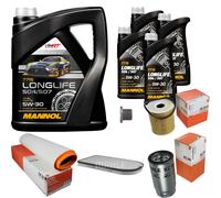 MAHLE Controllo Set 9L MANNOL 5W-30 LONGLIFE Per BMW 7 Serie 730d Anno 98-00