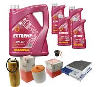 MAHLE Controllo Set 9L MANNOL 5W-40 Extreme Per Audi A6 2.8 FSI 3.0 TFSI