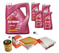 MAHLE Controllo Set 9L MANNOL 5W-40 Extreme Per BMW 6er 645 Ci 545i