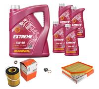 MAHLE Controllo Set 9L MANNOL 5W-40 Extreme Per BMW 6er 645 Ci 545i