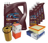 MAHLE Controllo Set 9L MANNOL Ceramic 5W-30 Per Renault Espace IV 2.0 dCi