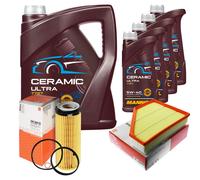 MAHLE Controllo Set 9L MANNOL Ceramic 5W-40 Per BMW 3er Touring 325d 330d