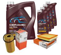 MAHLE Controllo Set 9L MANNOL Ceramic 5W-40 Per Renault Master II Kasten 2.5
