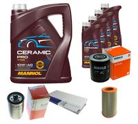 MAHLE Controllo Set 9L MANNOL Ceramic Pro 10W-40 Per Citroën Jumper Bus 230P